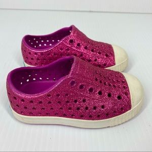Native Shoes Jefferson Bling Kids Red C6 preloved